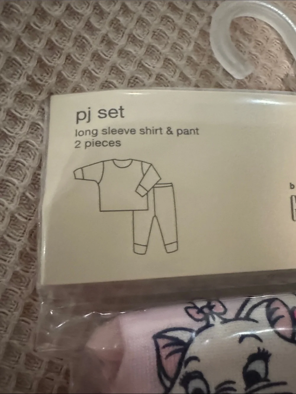 GAP Disney Pink Kitten Print Kids Pajama Set